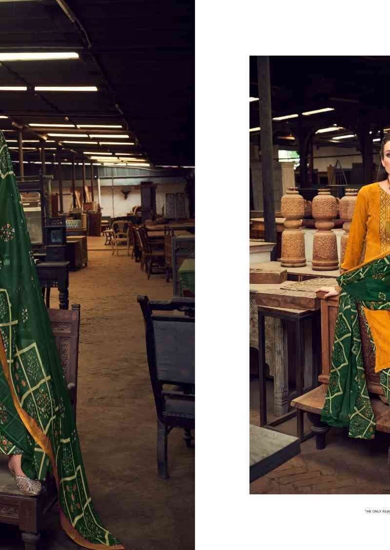 Manvika Romani Heavy Embroidery Work Wholesale Dress Material