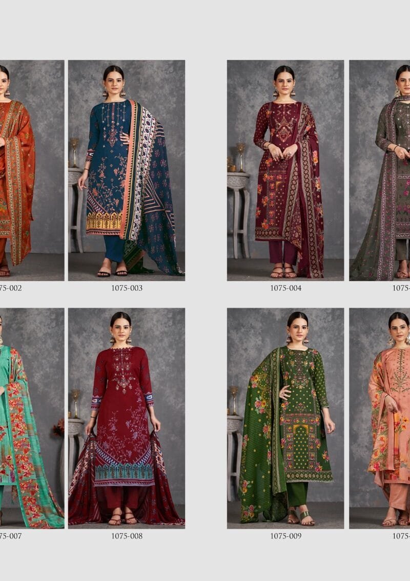 Mareena Vol 11 Romani Embroidery Work Wholesale Dress Material