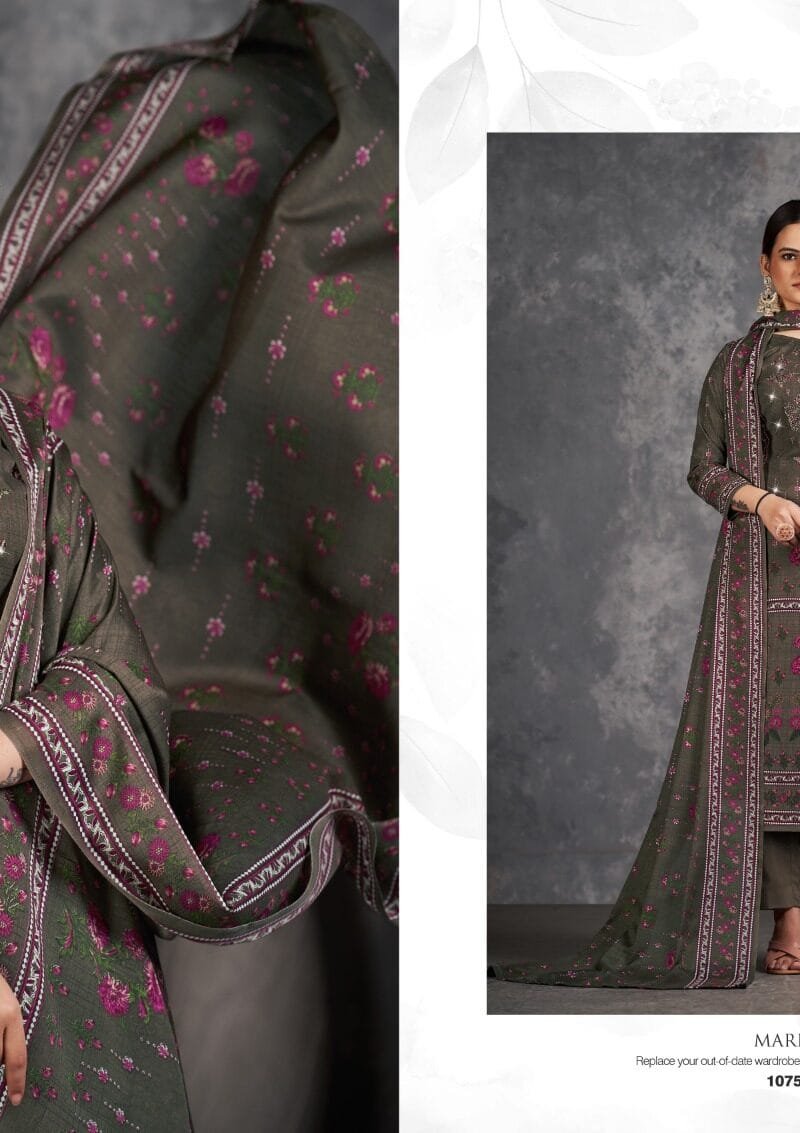 Mareena Vol 11 Romani Embroidery Work Wholesale Dress Material