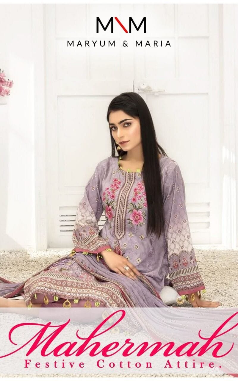 Maryum Maria Mahermah Wholesale Cotton Dress Material
