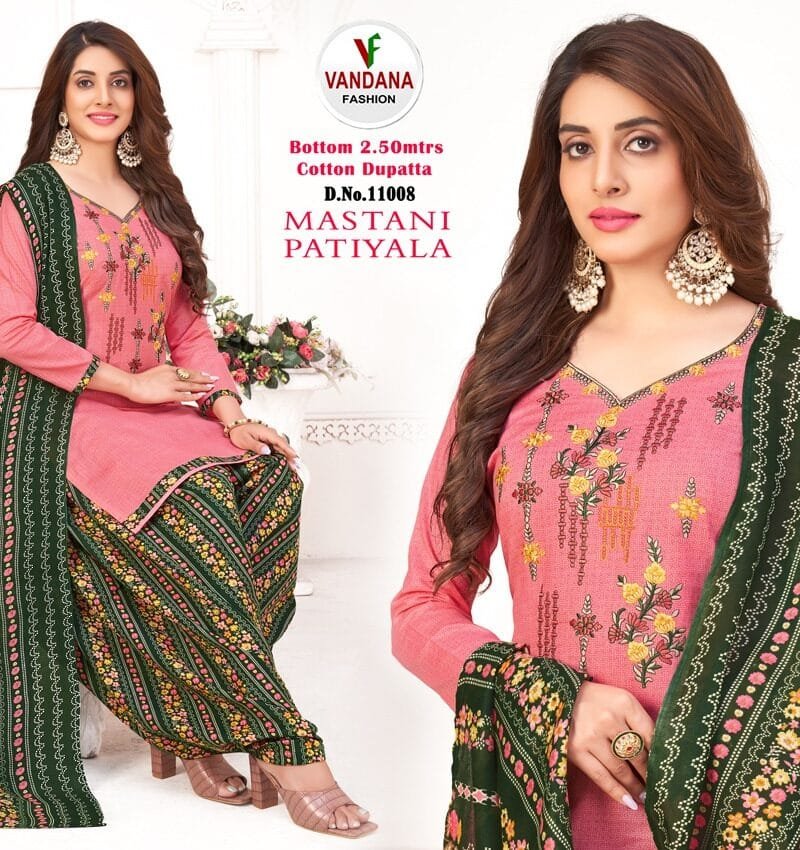 Mastani Patiyala Vol 11 Vandana Fashion Wholesale Cotton Dress Material