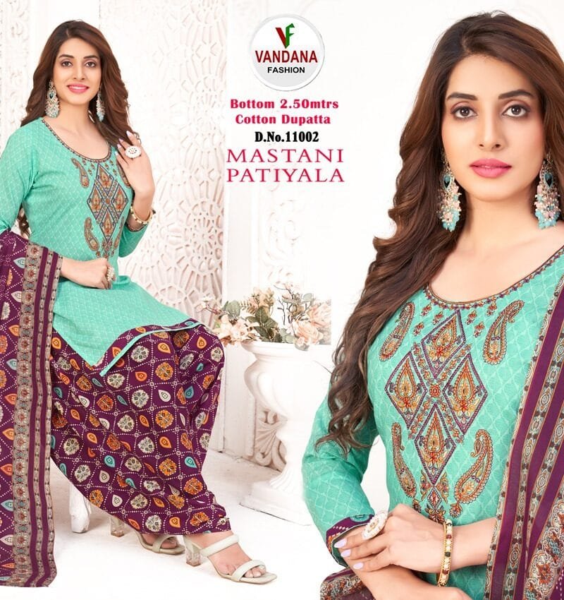 Mastani Patiyala Vol 11 Vandana Fashion Wholesale Cotton Dress Material