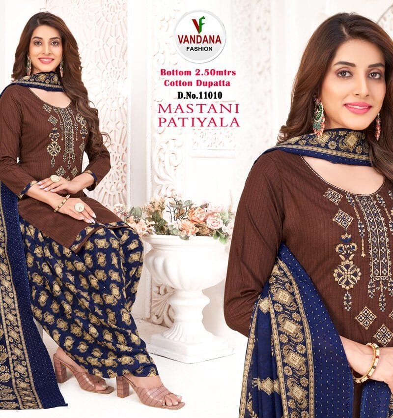 Mastani Patiyala Vol 11 Vandana Fashion Wholesale Cotton Dress Material