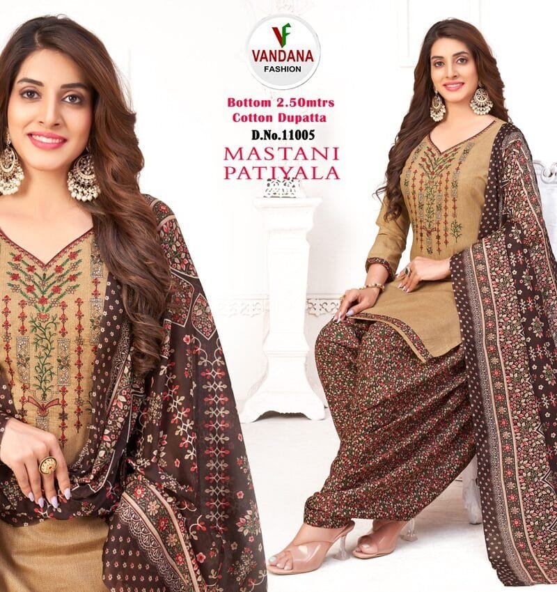 Mastani Patiyala Vol 11 Vandana Fashion Wholesale Cotton Dress Material