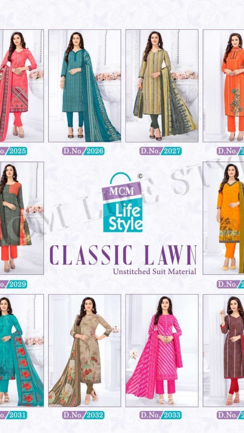 Mcm Classic Lawn Wholesale Cotton Dress Material