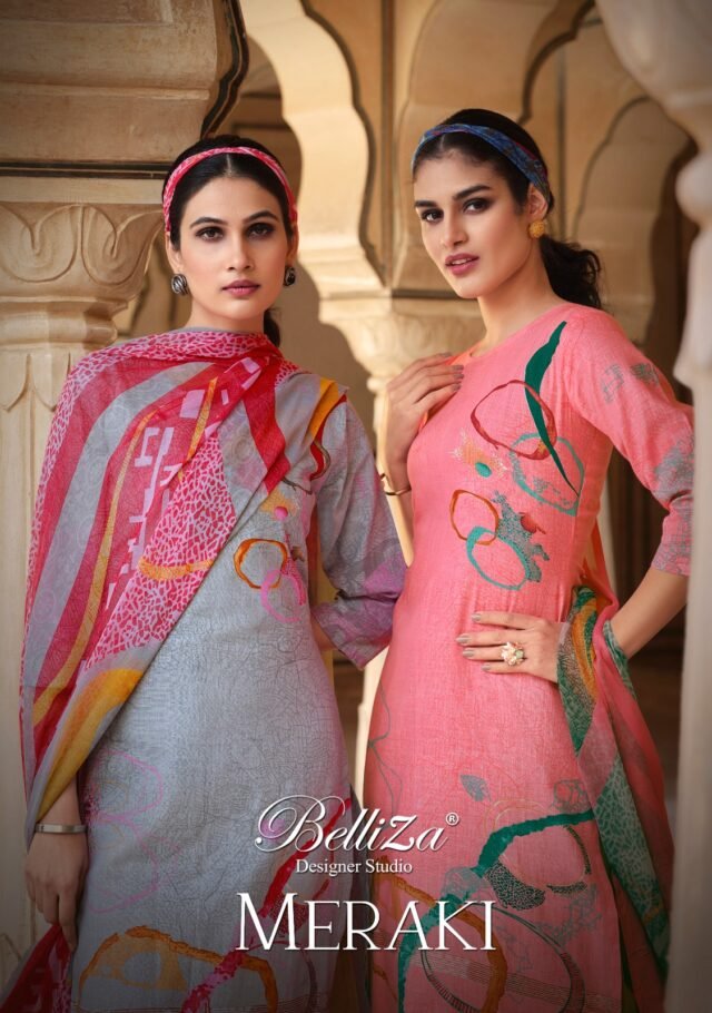 Meraki Belliza Designer Studio Wholesale Cotton Dress Material