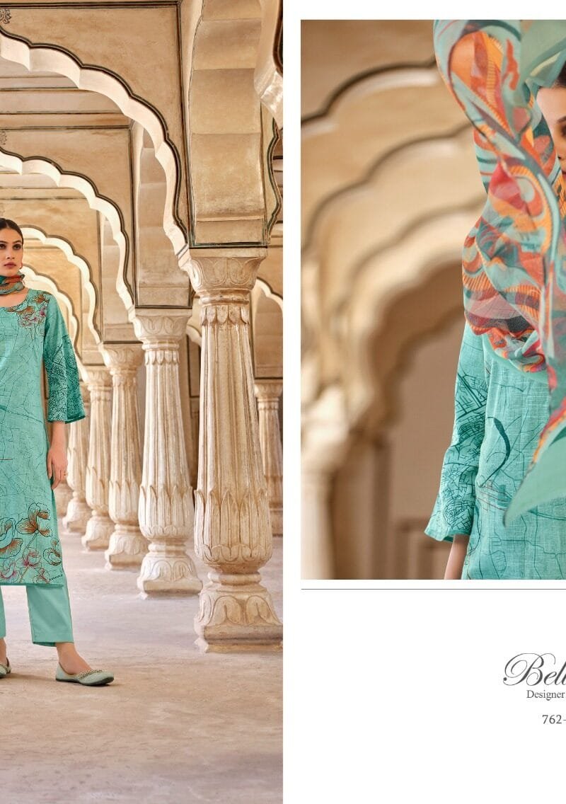 Meraki Belliza Designer Studio Wholesale Cotton Dress Material