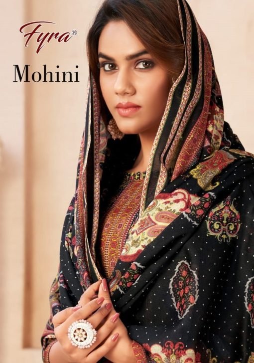 Mohini Fyra Designing Cotton With Swarovski Diamond Work