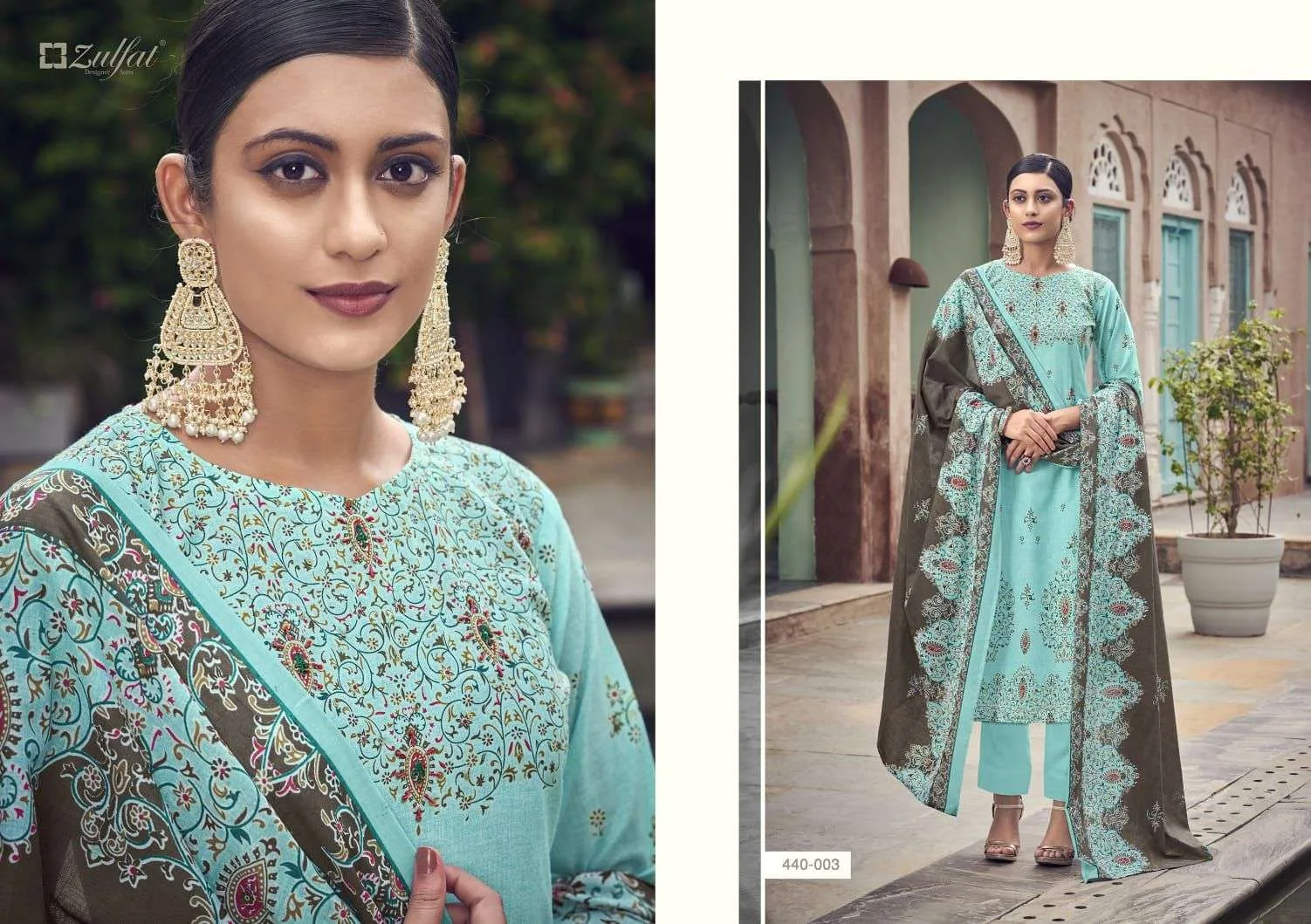 Mugdha Zulfat Designer Suits Handwork Collection