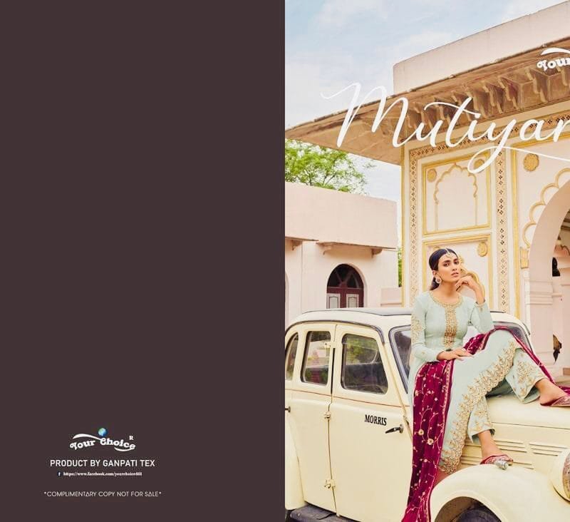 Mutiyar Your Choice Long Peplum With Heavy Dupatta