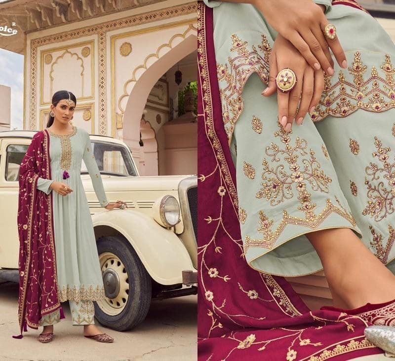 Mutiyar Your Choice Long Peplum With Heavy Dupatta