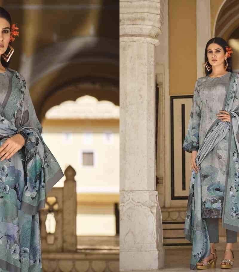 Naazma Viona Suits Mulmul Cotton Digital Printed