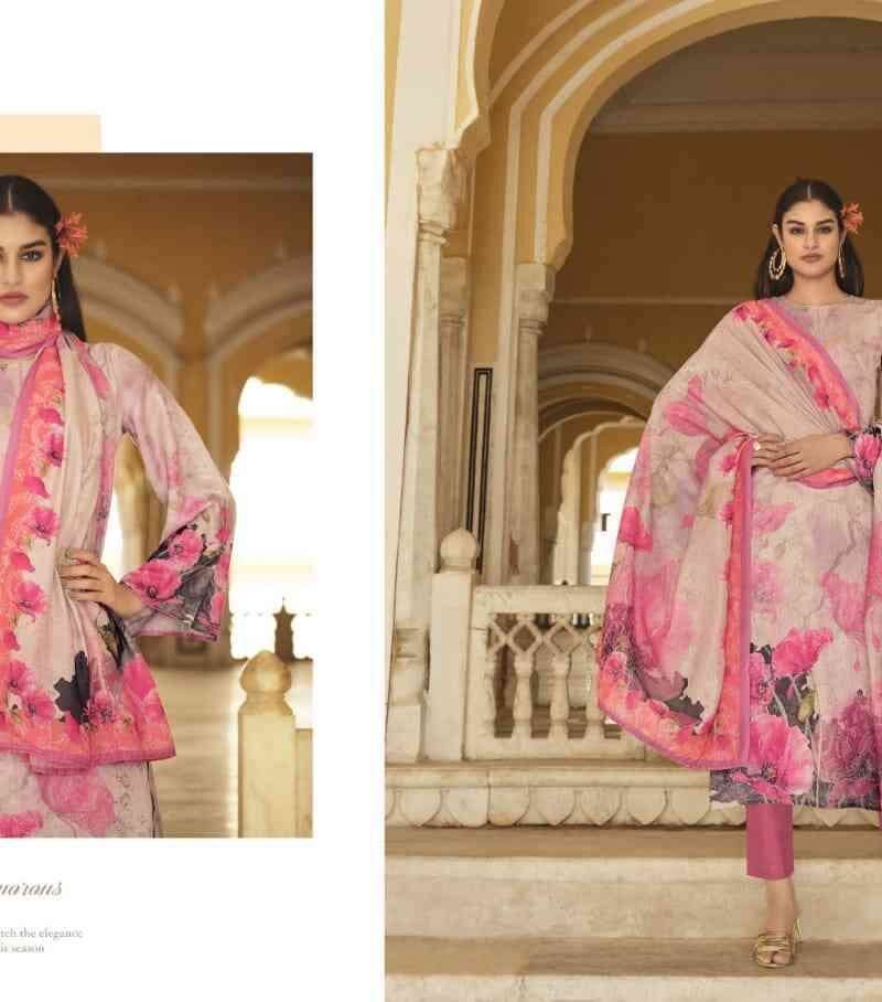 Naazma Viona Suits Mulmul Cotton Digital Printed