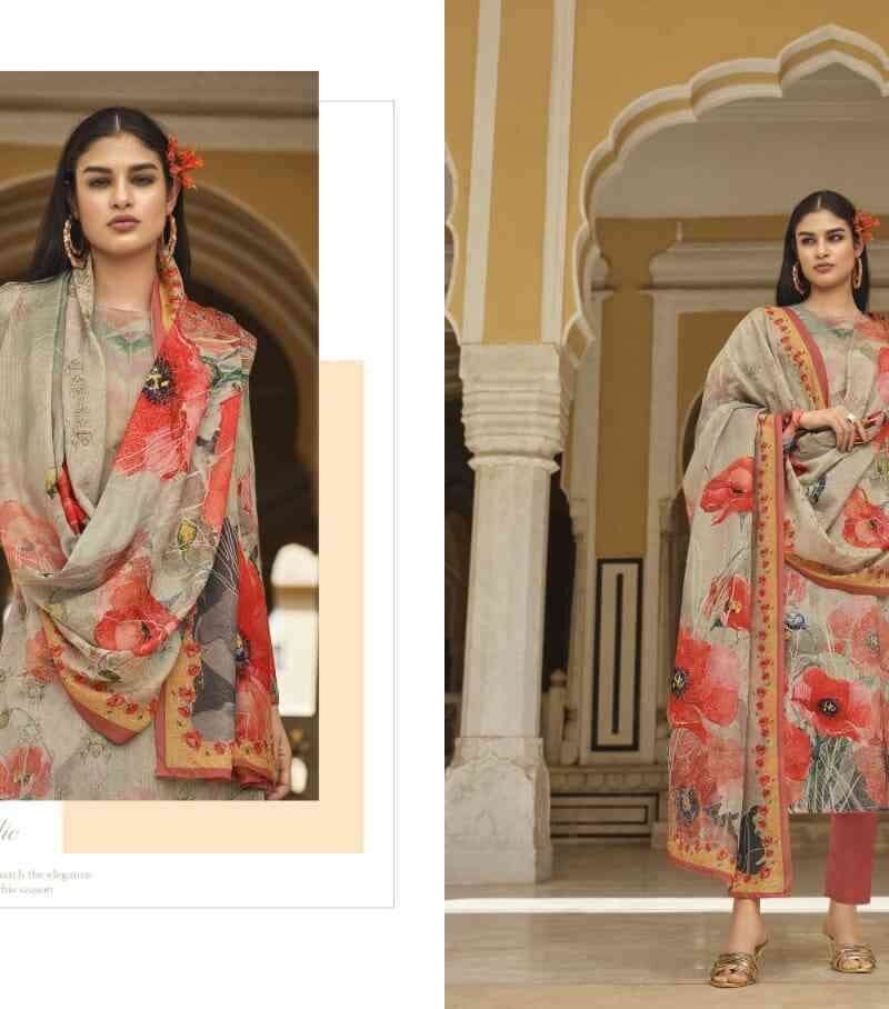 Naazma Viona Suits Mulmul Cotton Digital Printed