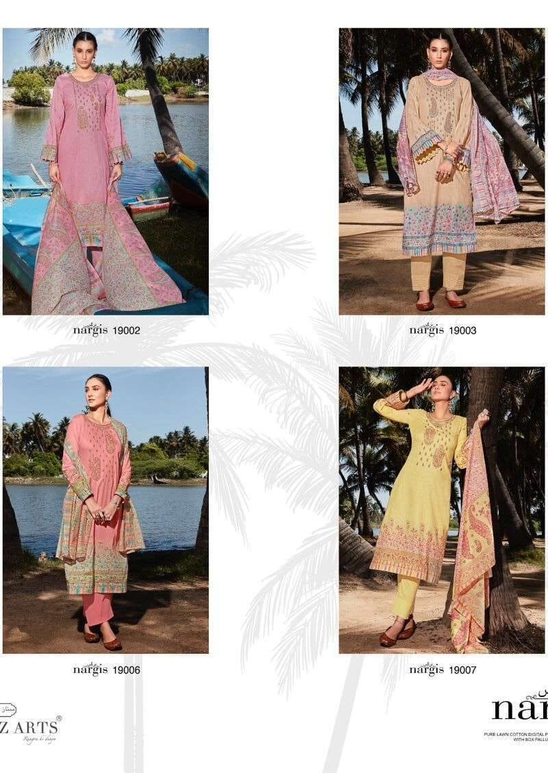 Nargis Mumtaz Arts Pure Lawn Camric Wholesale Dress Material