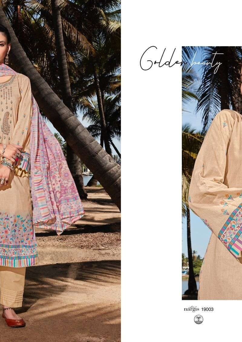 Nargis Mumtaz Arts Pure Lawn Camric Wholesale Dress Material