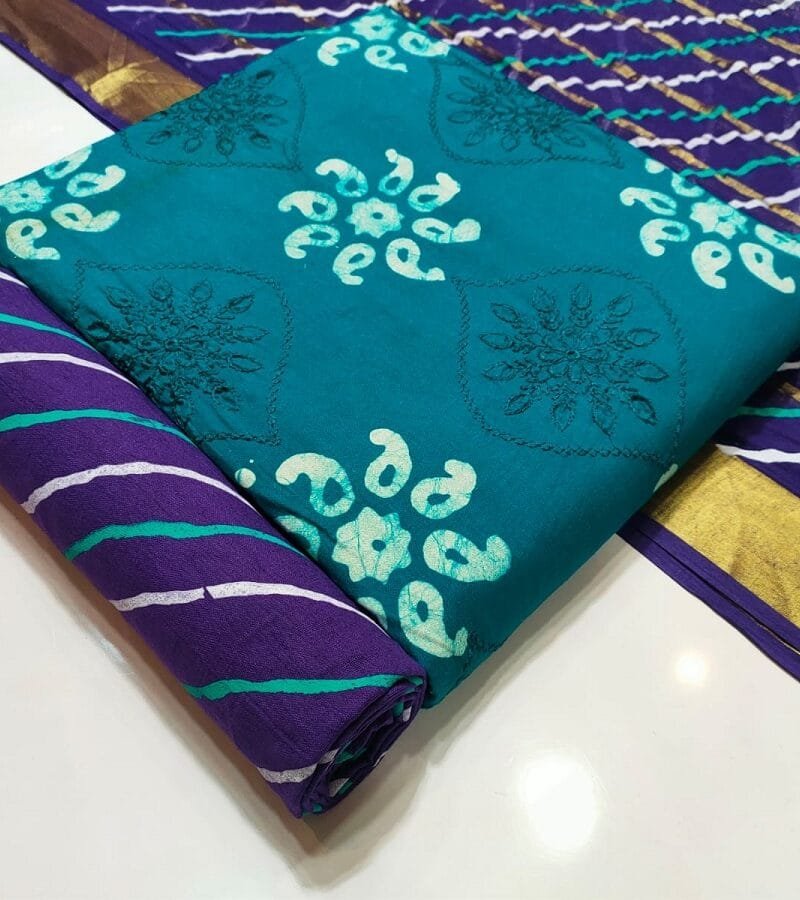 Nemi Wax Batik Leriyu With Work Vol 7 Wholesale Cotton Dress Material