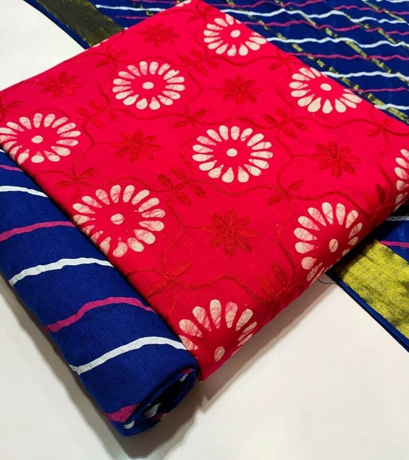 Nemi Wax Batik Leriyu With Work Vol 7 Wholesale Cotton Dress Material