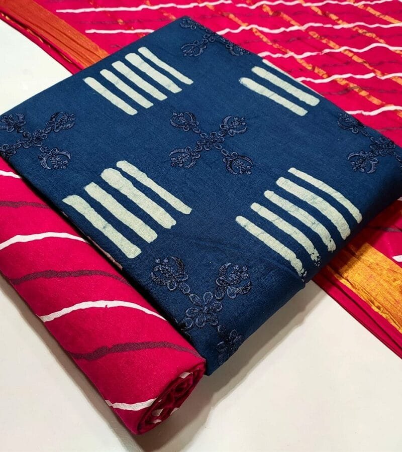 Nemi Wax Batik Leriyu With Work Vol 7 Wholesale Cotton Dress Material