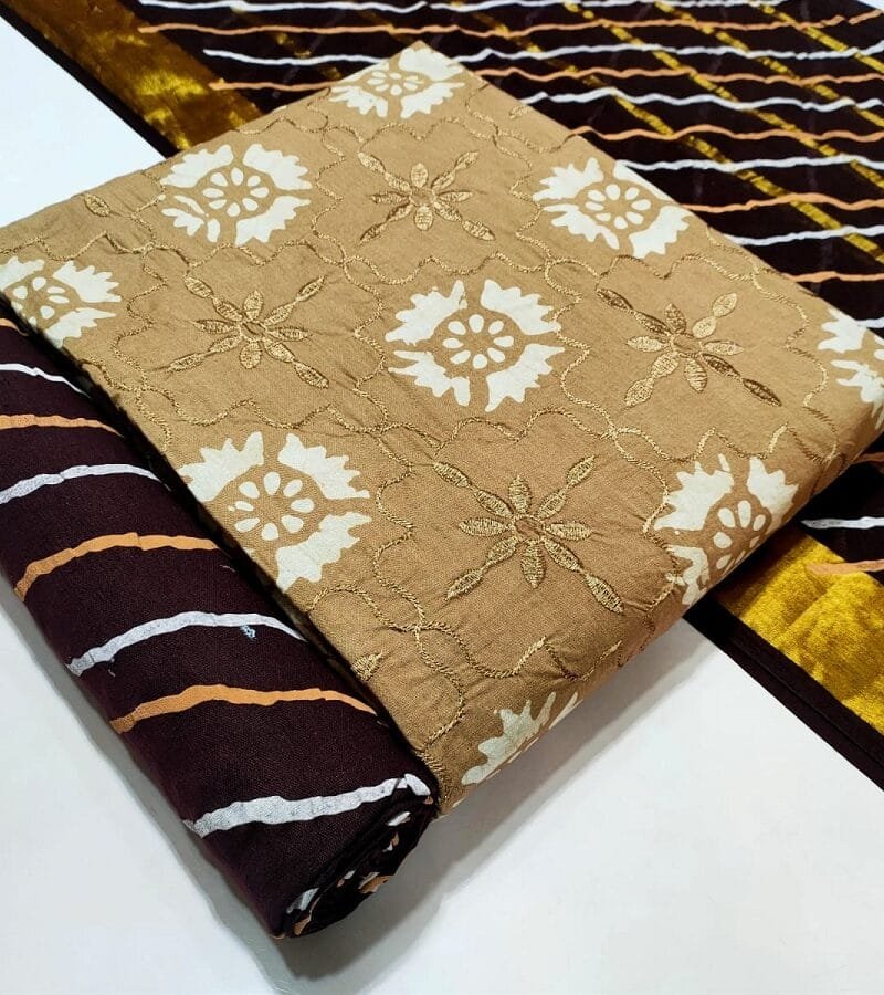 Nemi Wax Batik Leriyu With Work Vol 7 Wholesale Cotton Dress Material