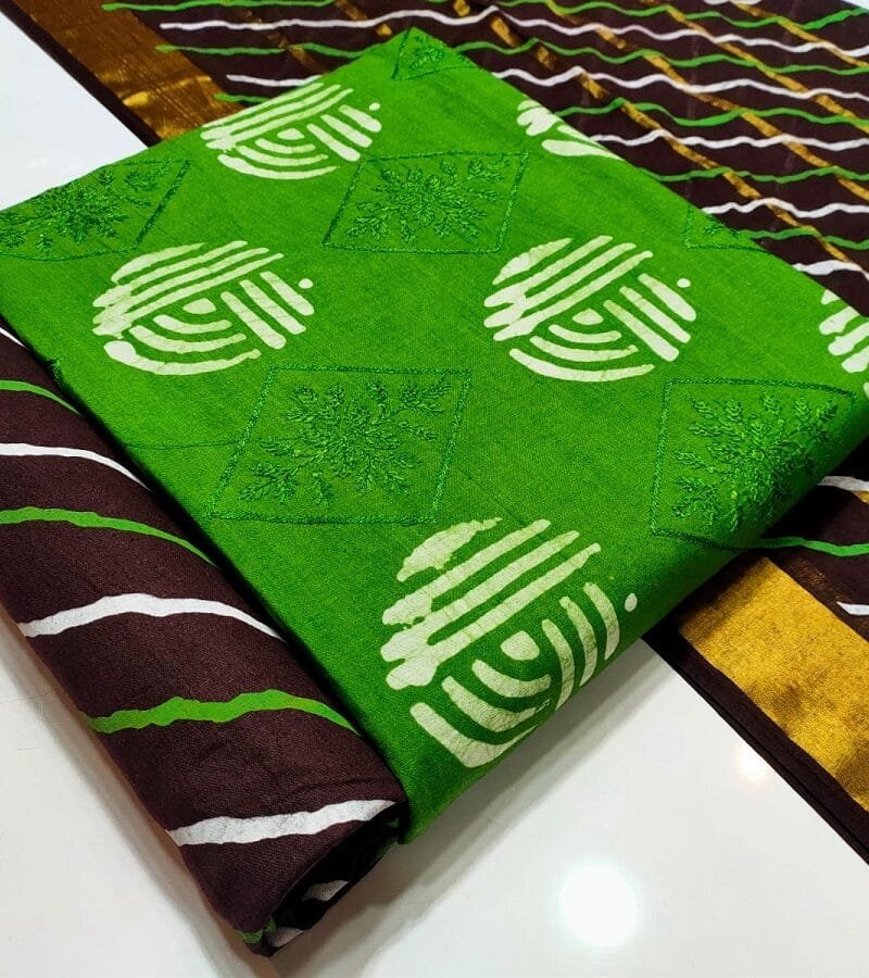 Nemi Wax Batik Leriyu With Work Vol 7 Wholesale Cotton Dress Material