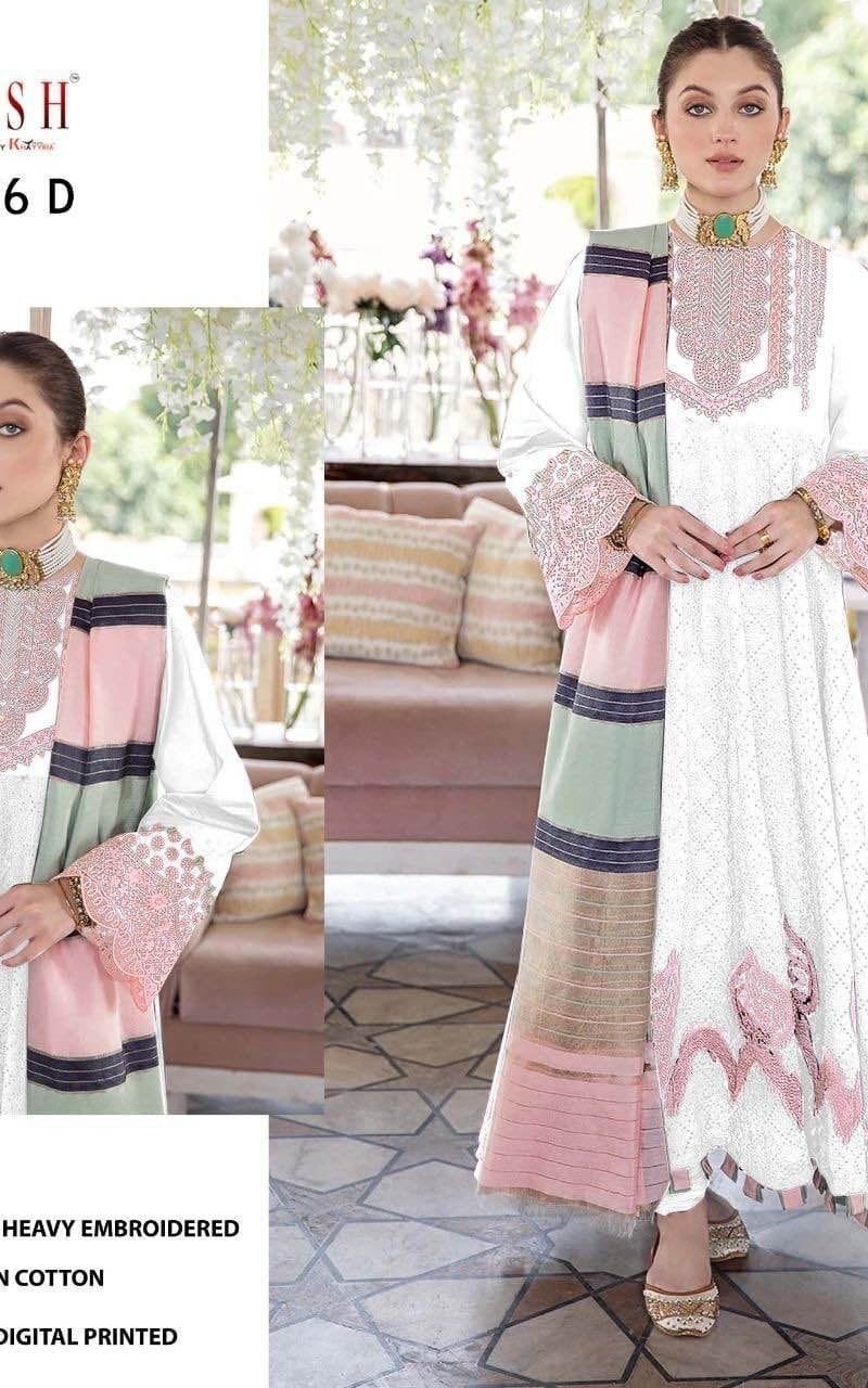 Noor Jahan Z-2076 Zarqash Lawn Cotton Pakistani Salwar Suits