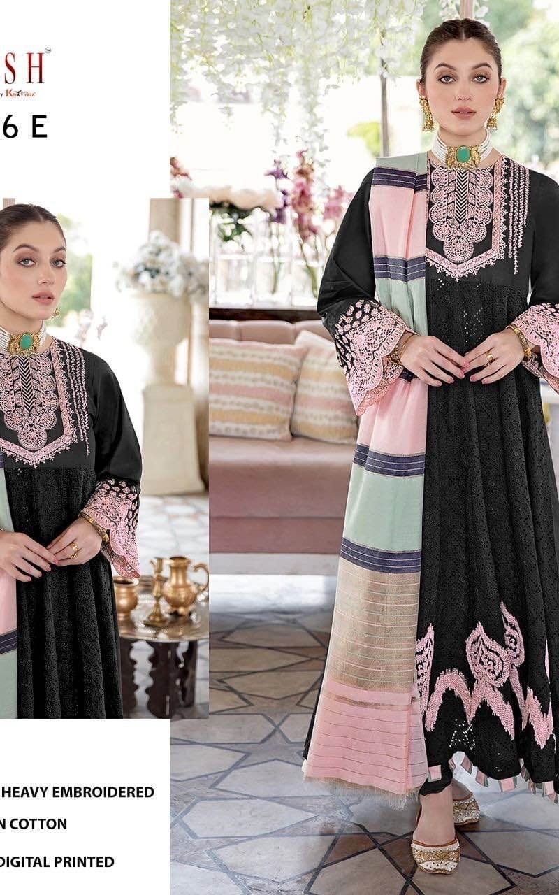 Noor Jahan Z-2076 Zarqash Lawn Cotton Pakistani Salwar Suits