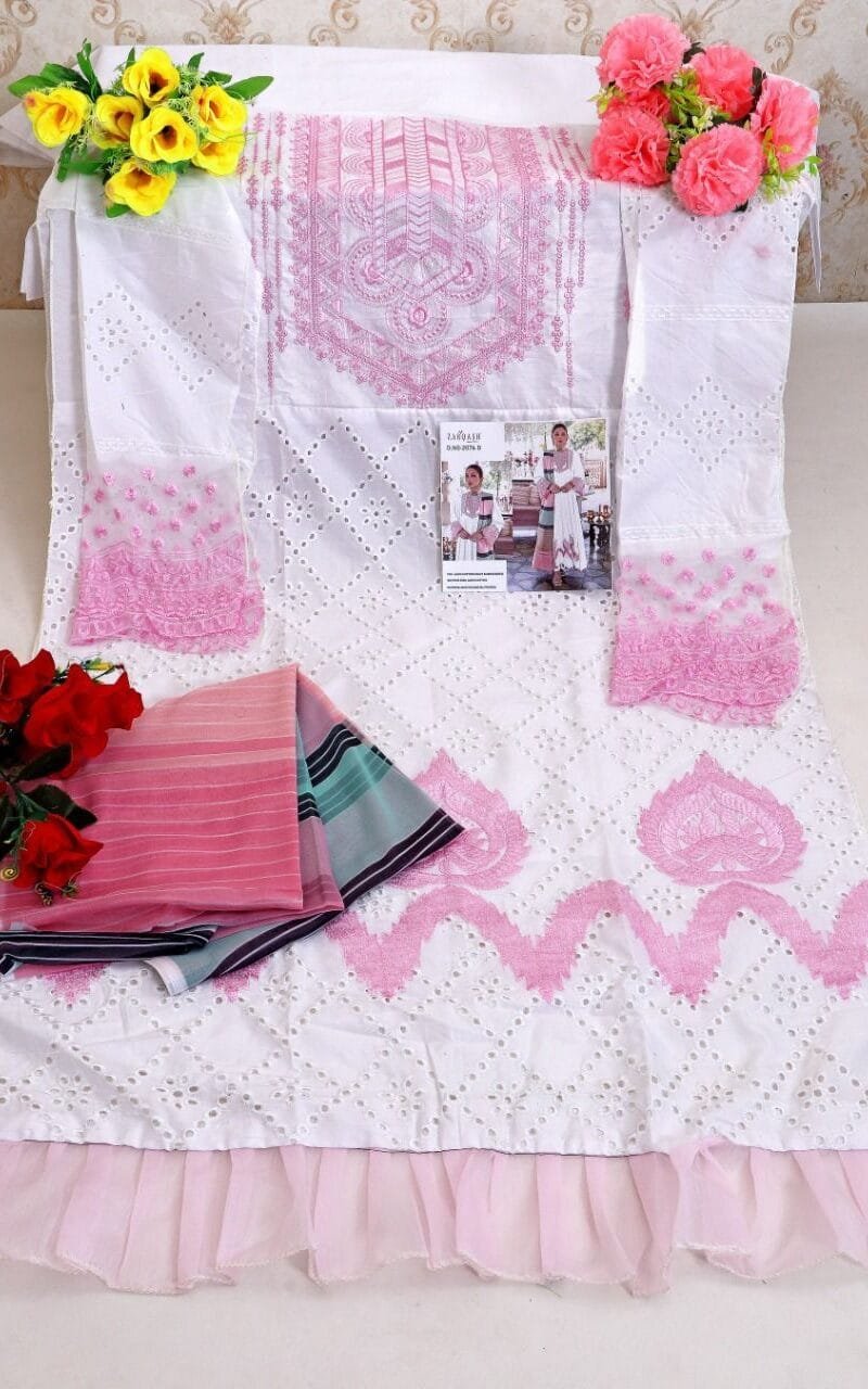 Noor Jahan Z-2076 Zarqash Lawn Cotton Pakistani Salwar Suits