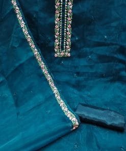 Organza Silk With Multi Sequence Work Wholesale Dress Material