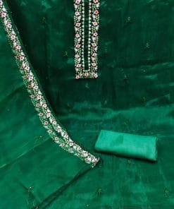 Organza Silk With Multi Sequence Work Wholesale Dress Material