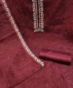 Organza Silk With Multi Sequence Work Wholesale Dress Material