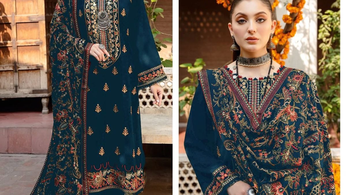 Buy Frock Style Trends Cotton Pakistani Wedding Clothing Online for Women  in USA