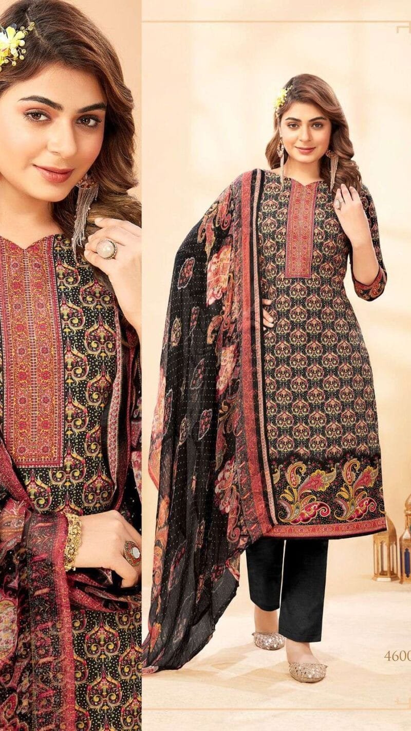 Panjabi Kudi Vol 46 Shiv Gori Silk Mills Wholesale Cotton Dress Material