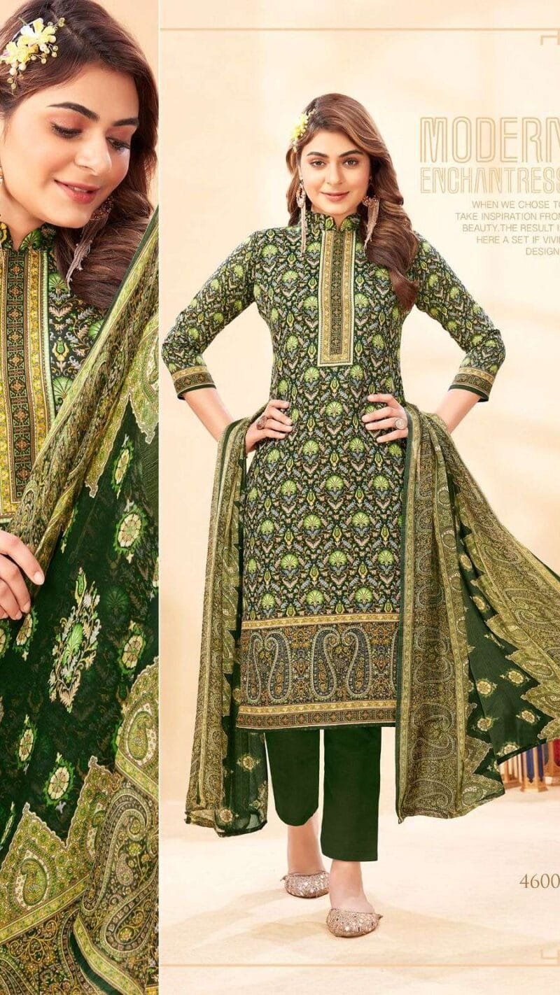 Panjabi Kudi Vol 46 Shiv Gori Silk Mills Wholesale Cotton Dress Material