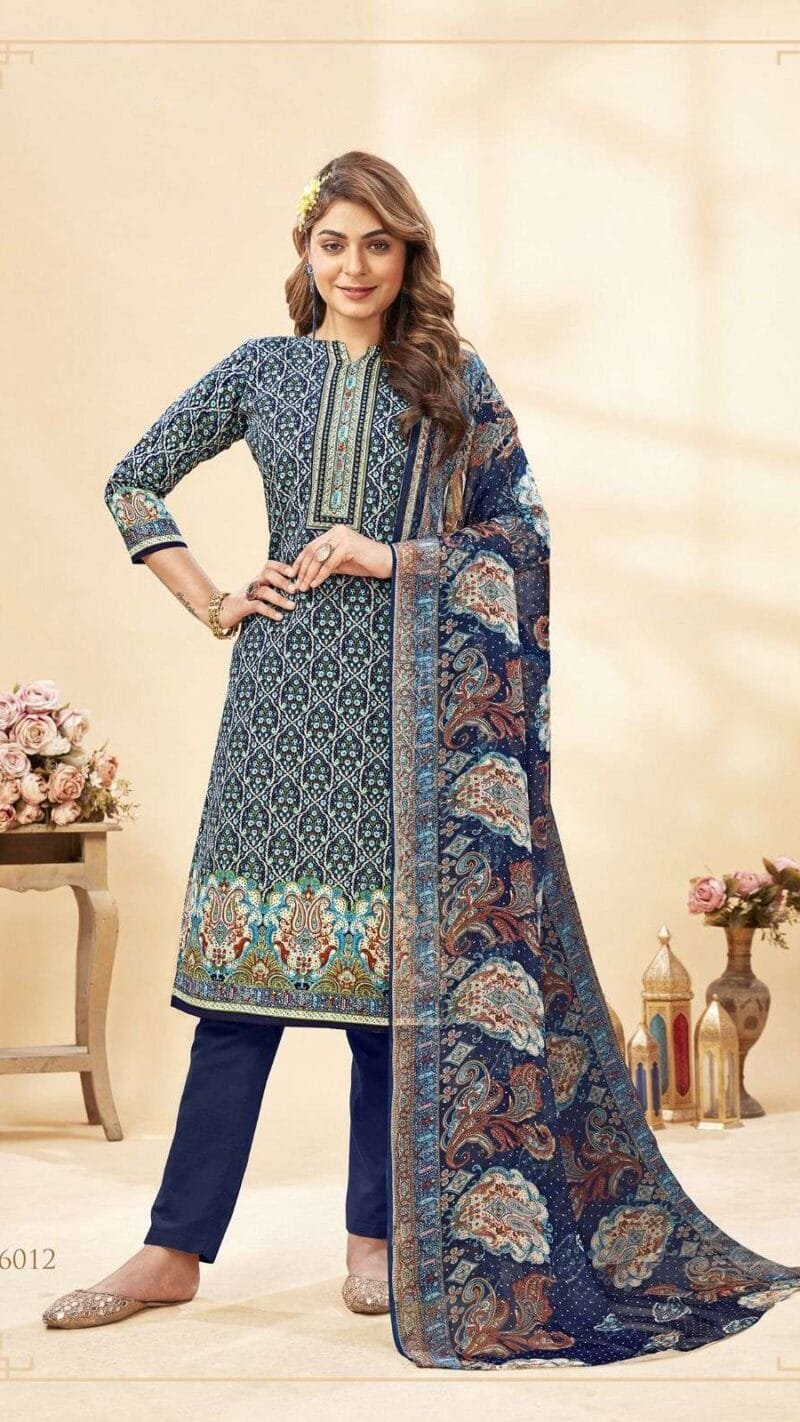 Panjabi Kudi Vol 46 Shiv Gori Silk Mills Wholesale Cotton Dress Material