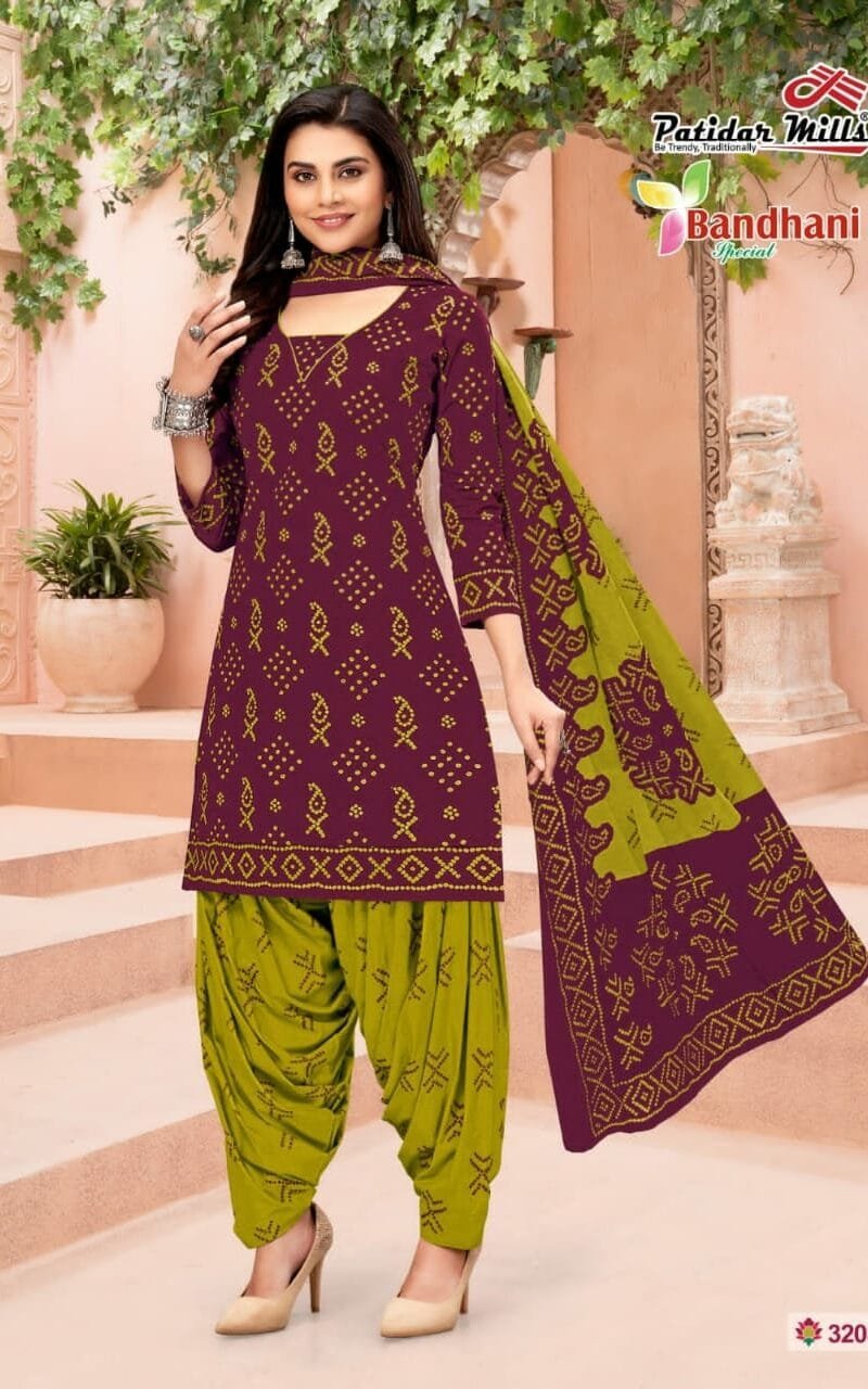 Patidar Bandhani Special Vol 32 Wholesale Cotton Dress Material
