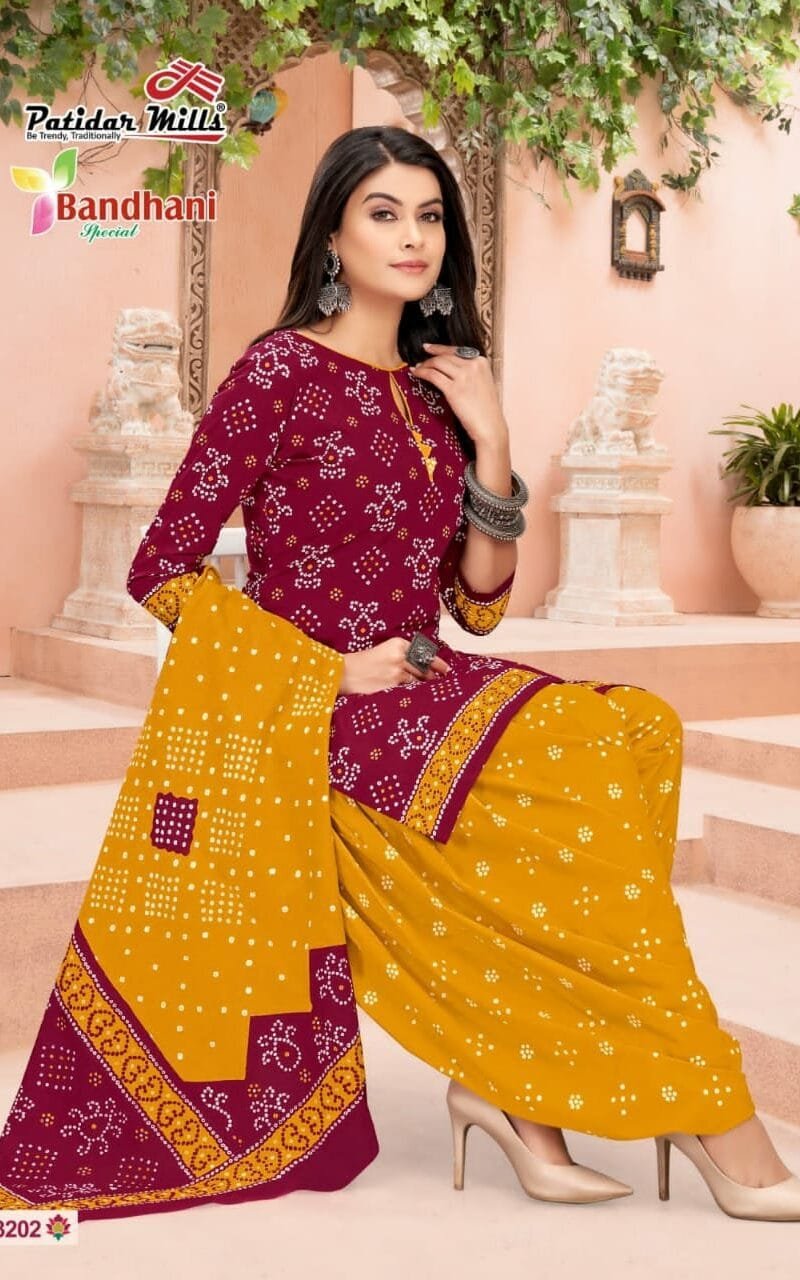 Patidar Bandhani Special Vol 32 Wholesale Cotton Dress Material