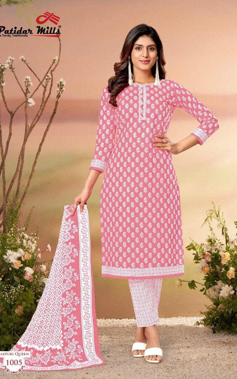 Patidar Jaipuri Queen vol 1 Wholesale Cotton Dress Material