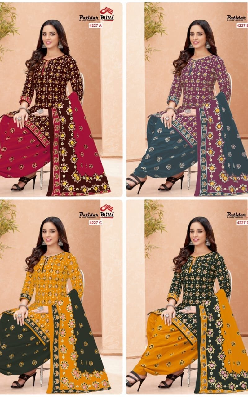 Patidar Radhika 4 Matching Wholesale Cotton Dress Material