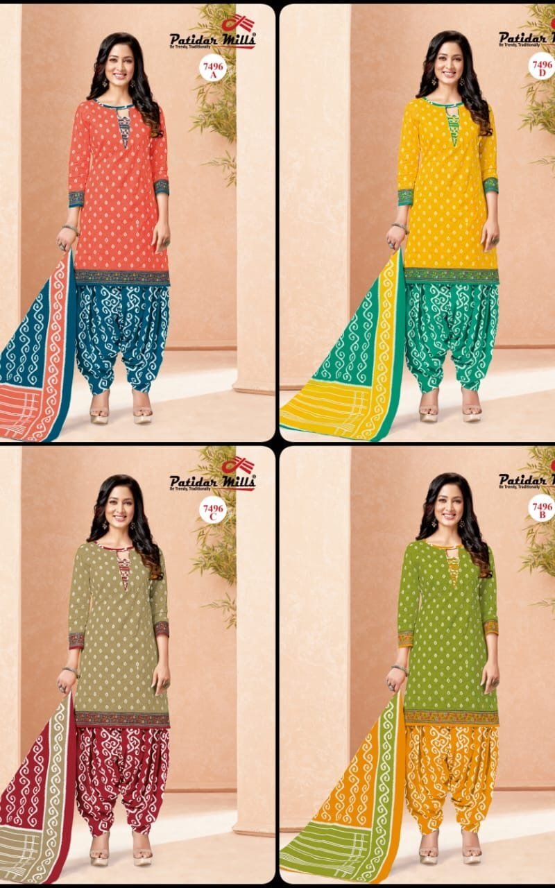 Patidar Radhika 4 Matching Wholesale Cotton Dress Material