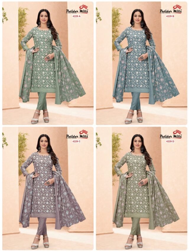 Patidar Radhika 4 Matching Wholesale Cotton Dress Material