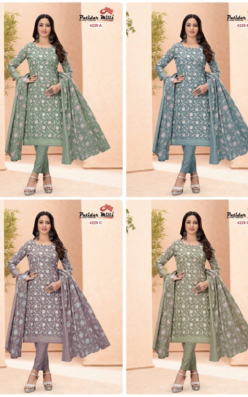 Patidar Radhika 4 Matching Wholesale Cotton Dress Material