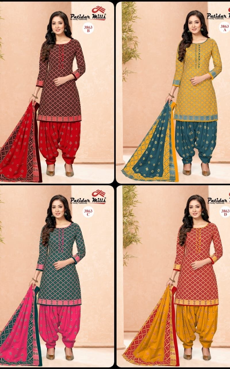 Patidar Radhika 4 Matching Wholesale Cotton Dress Material