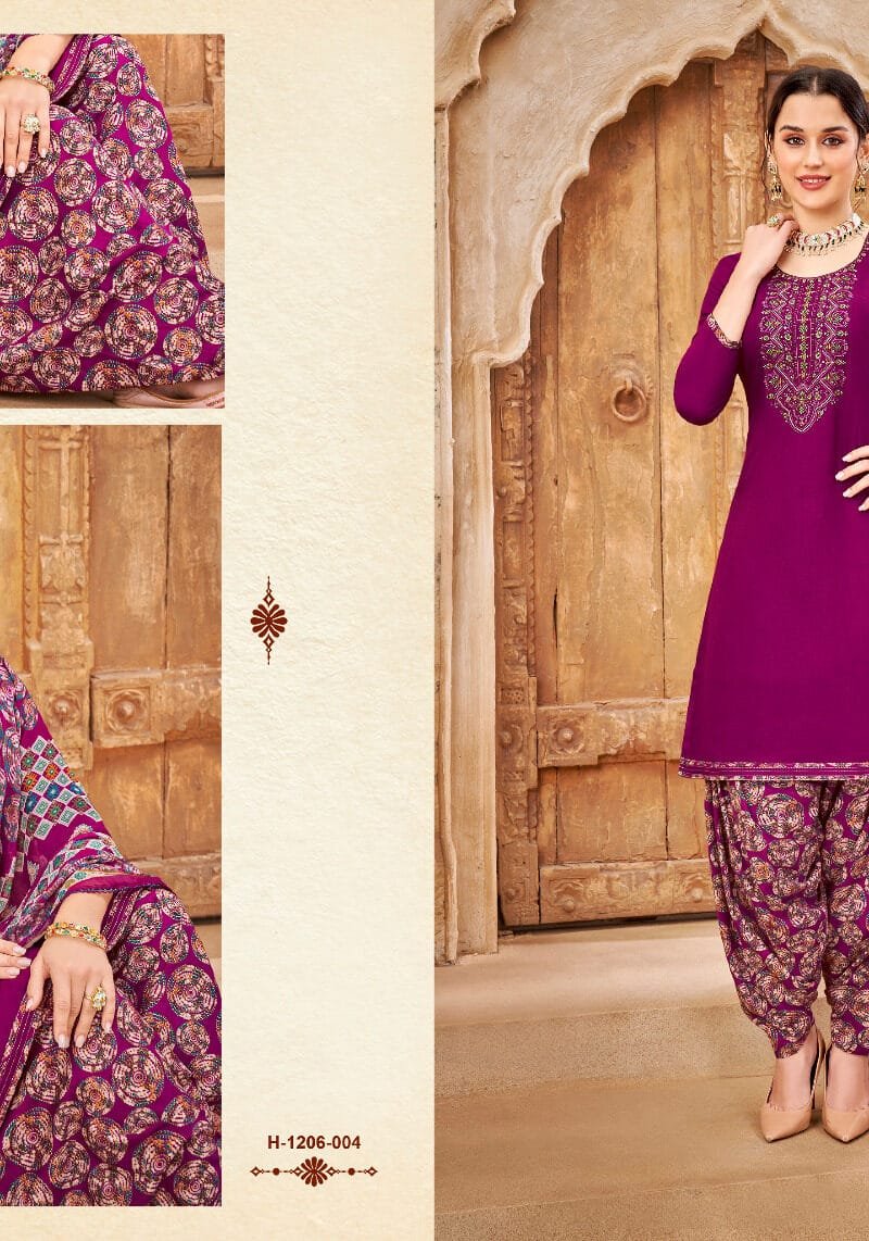 Patiyala Fusion Vol 10 Alok Suit Pure Viscose Reyon Slub Dress Material