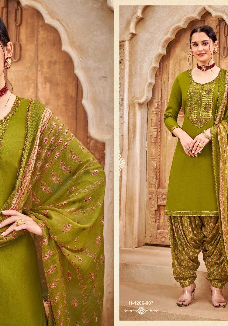 Patiyala Fusion Vol 10 Alok Suit Pure Viscose Reyon Slub Dress Material