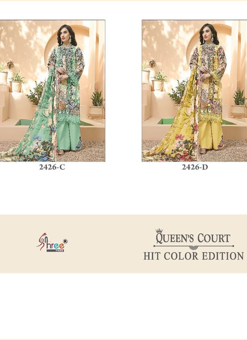 Queens Court Hit Colour Edition Shree Fab Pakistani Salwar Suits