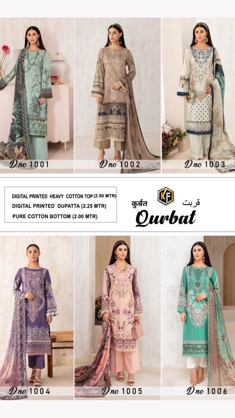 Qurbat Keval Fab Wholesale Cotton Dress Material