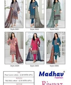 Riwaaz Vol 5 Madhav Wholesale Cotton Dress Material