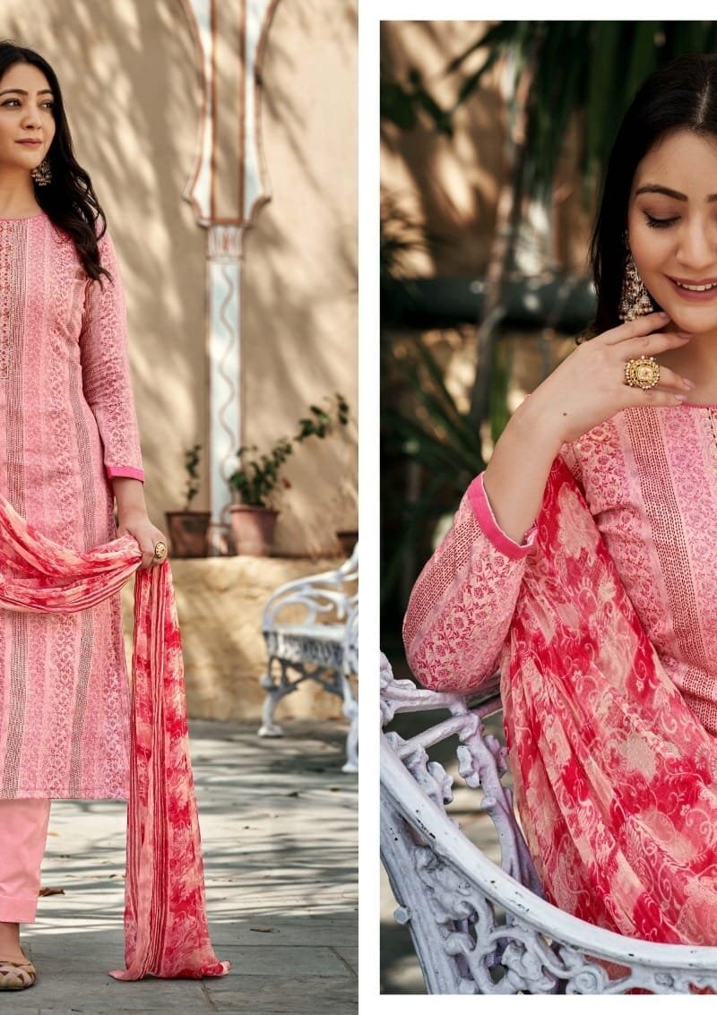 Ruhaani Vol 3 Rk Gold Pure Jam With Embroidery Wholesale Dress Material