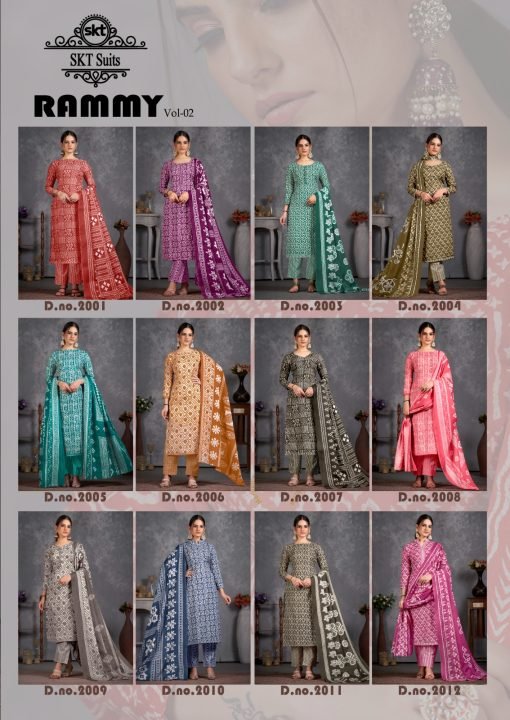 Rummy Vol 2 Skt Suits Batik Wholesale Cotton Dress Material